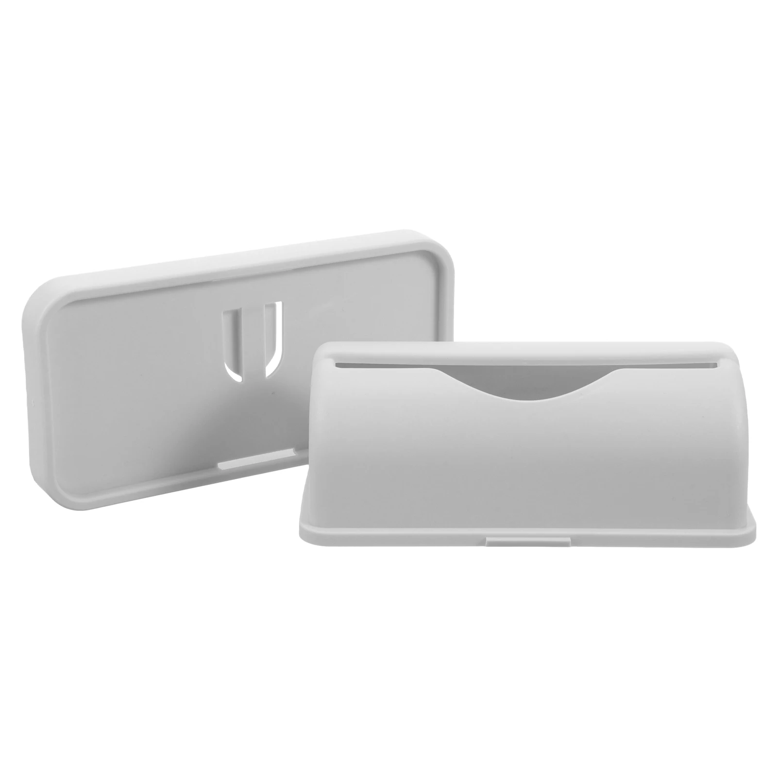 

2pcs WallMounted Storage Box Holder Plastic RubbishBins Dispenser Bathroom Kitchen Home Organizers