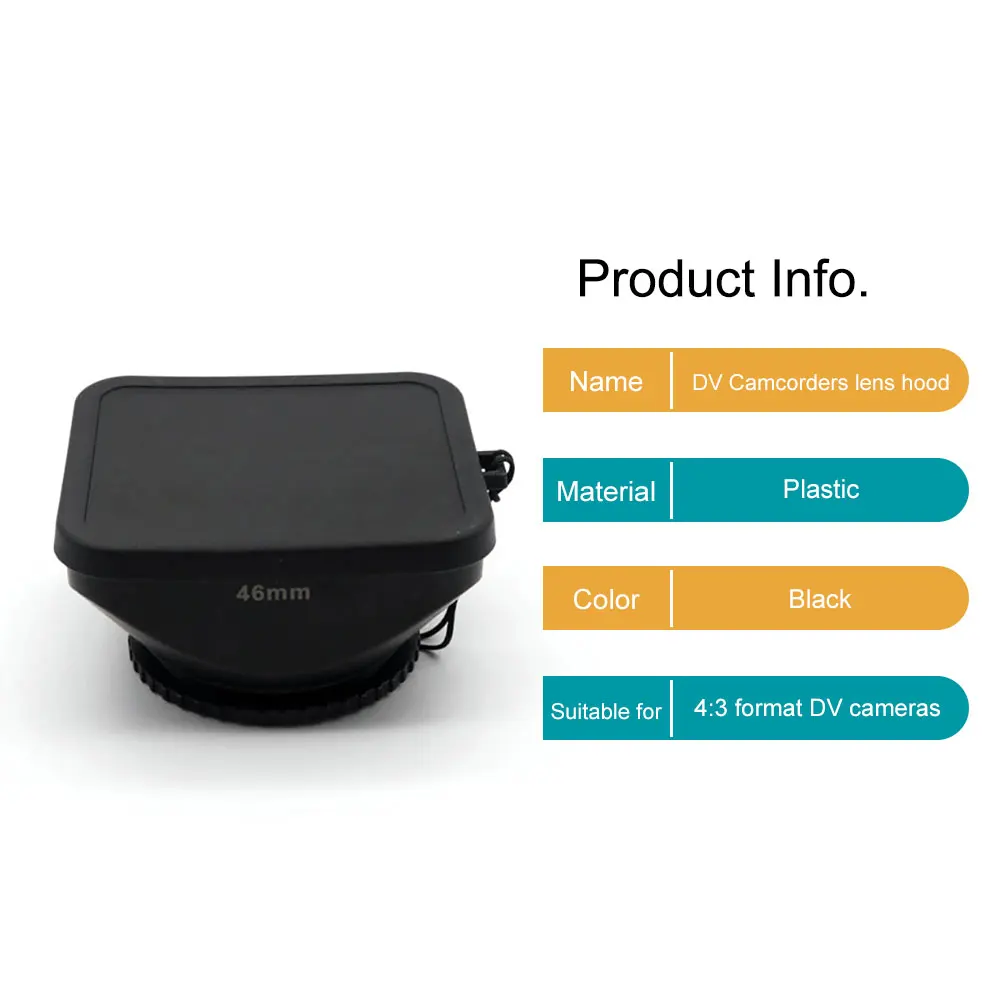 Lens Hood For Sony Fujifilm Olympus 46mm Camera Lenses DV Digital Video Camera Camcorder