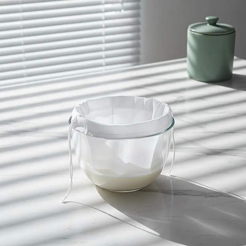 Reusable Food Grade Kitchen Filter Mesh Bags Fine Mesh Soy Milk Nut Milk Coffee Juice Strainer for Homemade Beverages Baking