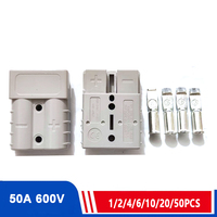 1/2/4/6/10/20/50PCS 50A Quick Plug Battery Charging Connector Style Plug 600V Double Pole DC Power Connectors