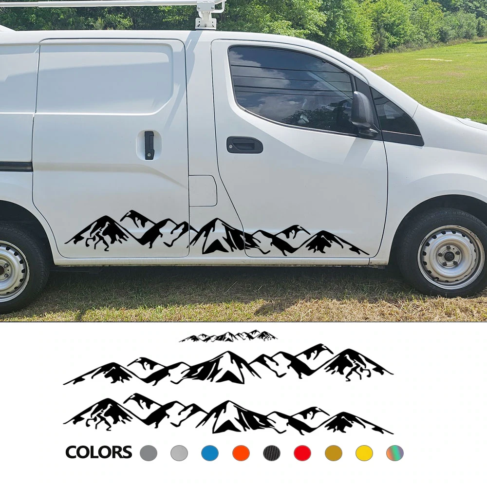 Mountain Styling Car Stickers For Nissan NV200 Evalia Camper Van Graphics Vinyl Decor Decals DIY Decors Auto Tuning Accessories