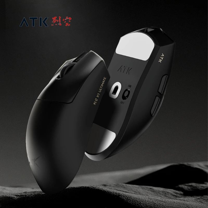 Atk Fierce Sky X1 Master Edition Dual-Mode Wireless Mouse Big Hand Ergonomic Esports Gaming Mouse Birthday Gift For Boys