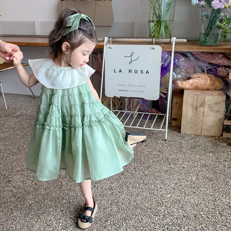 

Baby Girl Skirt Clothes Children 2024 New Spring and Summer Dress Simple Casual Style All-match Fashion Kids Clothes Skirt