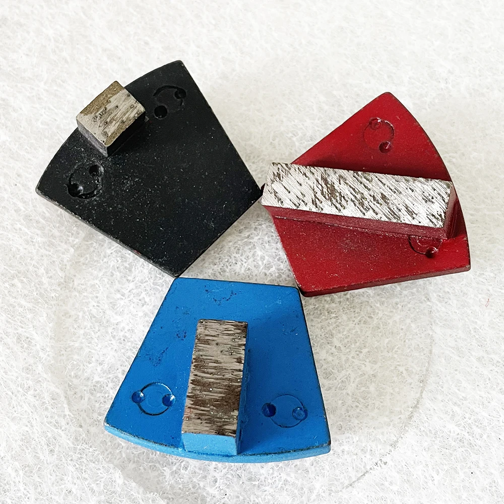3Pcs Concrete Floor Terrazzo Stone Diamond Double Column Grinding Block Suitable For Prepr/Master/Researchers Grinding Machine