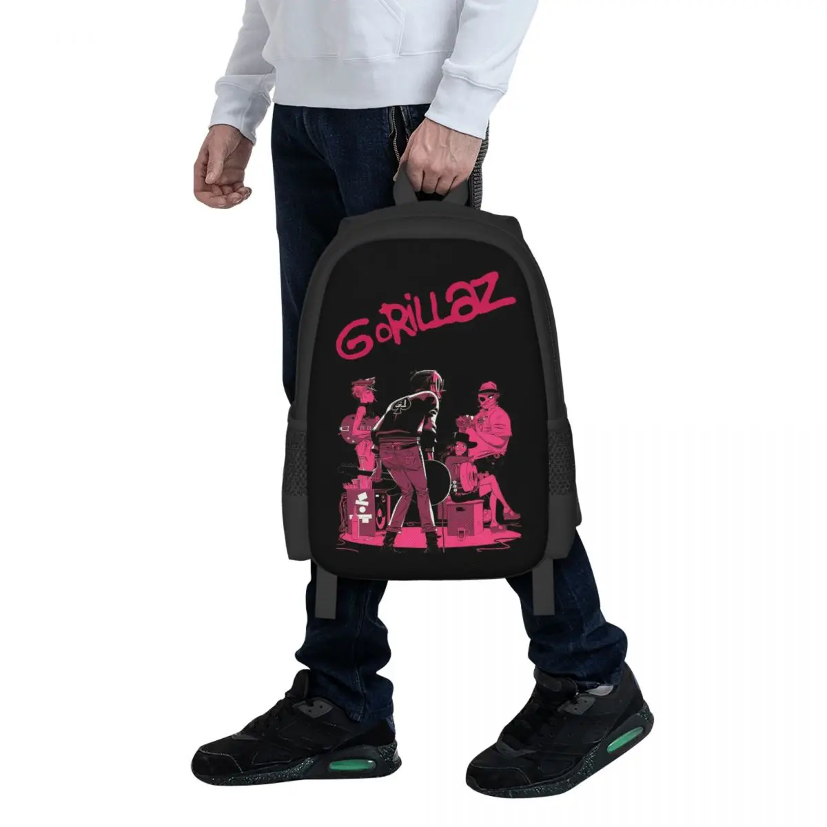 

Band Gorillaz Student Backpack School Bag Hiking Travel Daypack for Boys Girls Fashion Bookbag Shoulder Bags