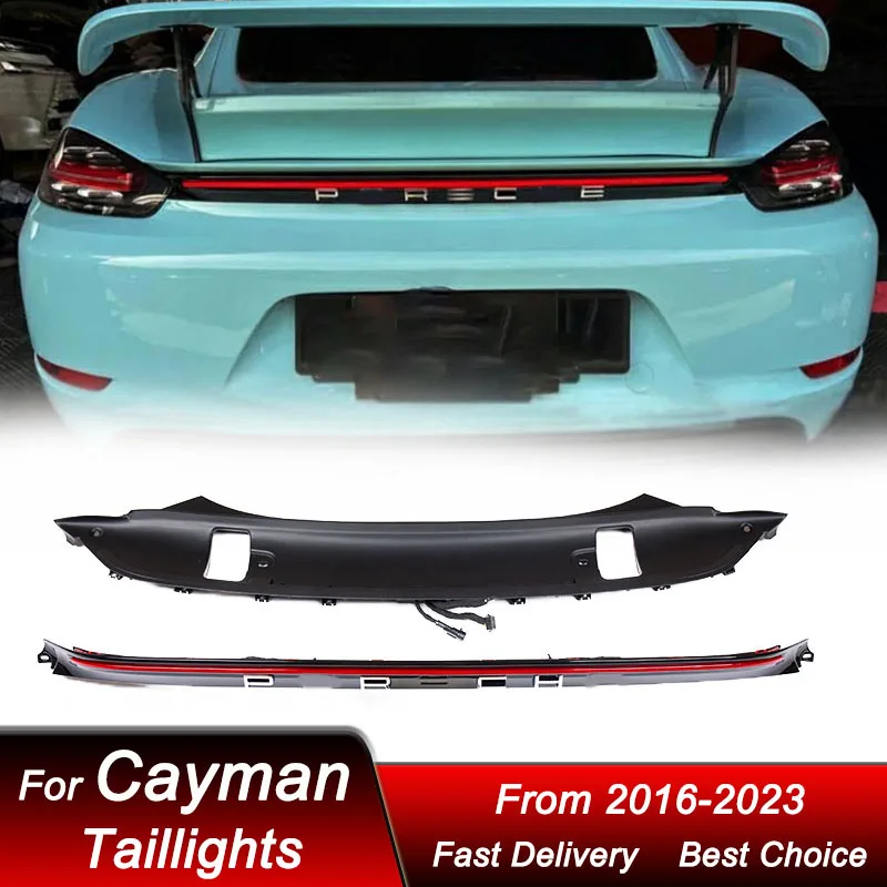 

Car through Tail Lights For Porsche 718 Cayman boxster 2016-2023 new style full LED Dynamic Turn Signal Light Tail Lamp Assembly