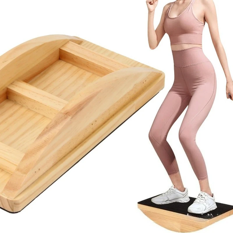 Portable Anti Slip Wooden Yoga Balance Stand Cheerleading Flyer Training Pedal Outdoor Multifunctional Fitness Equipment