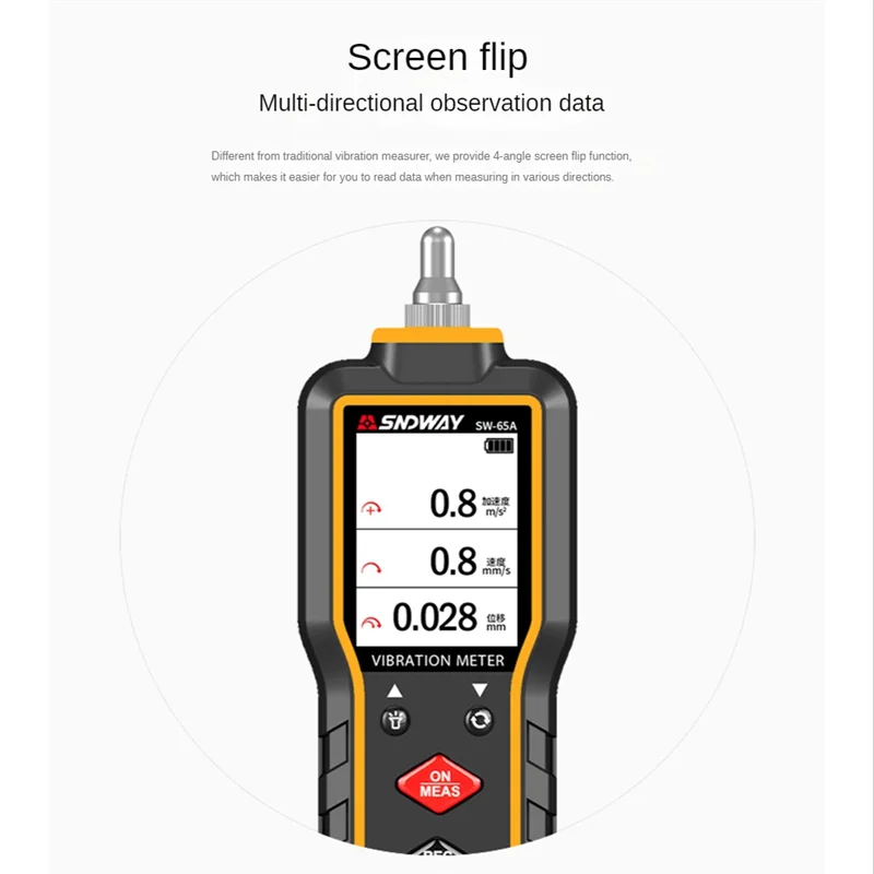

AU61-SNDWAY SW65A Digital Vibration Meter Vibration Detector Vibration Meter Digital High Precision Meter
