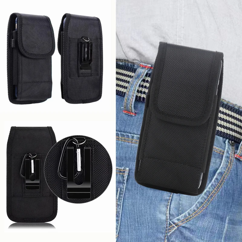 Tactical Cell Phone Pouch Holster with Free Buckle Protable Wallet Card Waist Pack Outdoor Sports Nylon Carrying Case