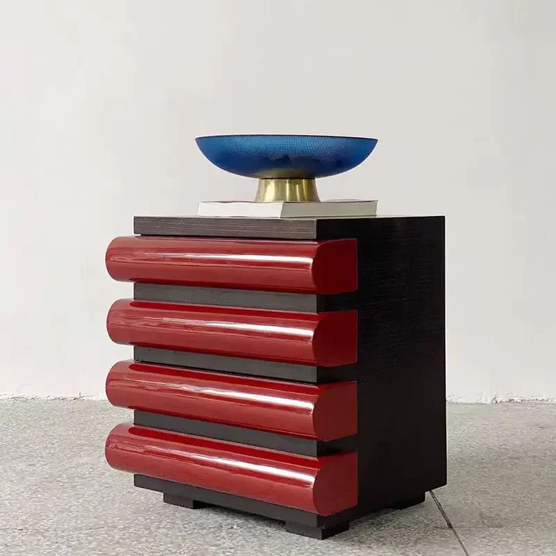 

A Modern Nightstand Wooden Night Stand Bedroom Furniture Purple Nightstand Custom Color Living Room Cabinet