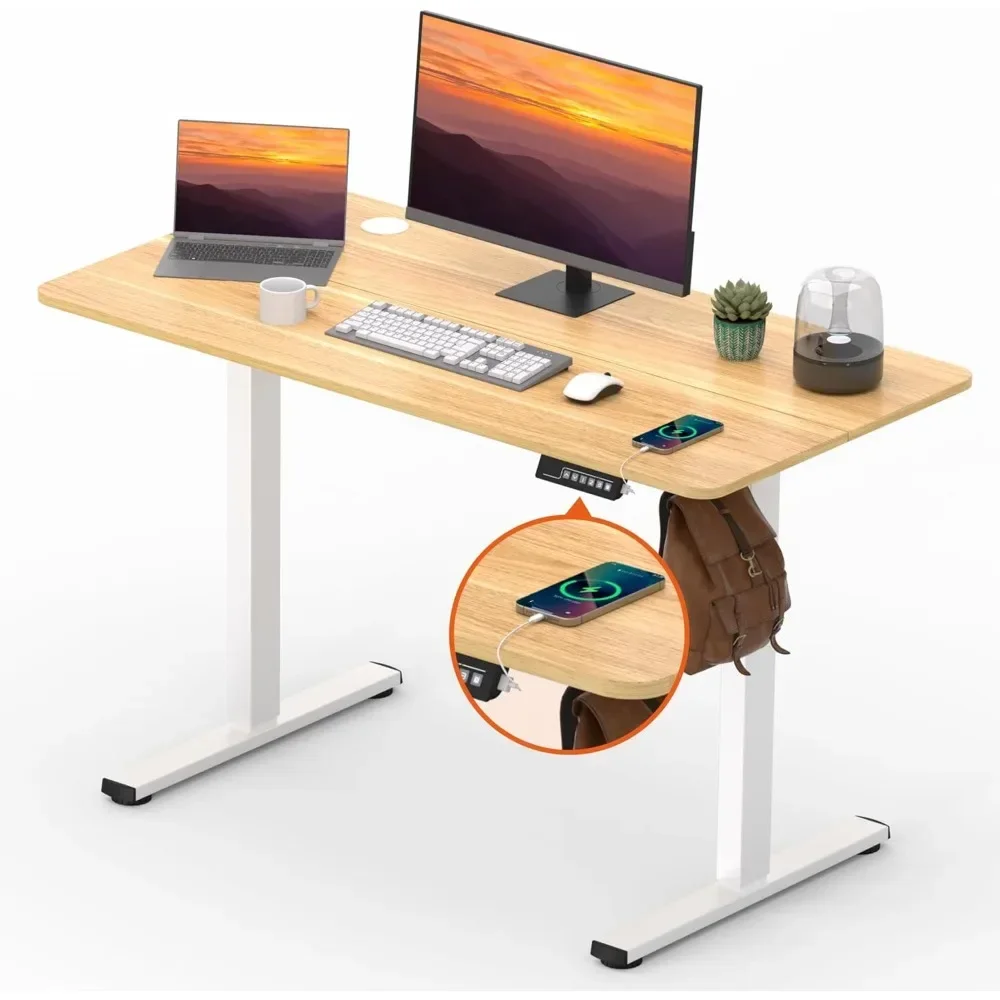 Adjustable Stand Up Desk with Memory Preset,Electric Standing Desk 47 x 24 Inch Home Office Desk Computer Workstation Sit Stand