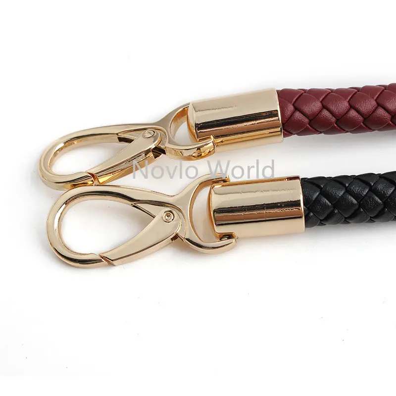 5PCS 30-45-60CM Braided Rope Handles For Lady Purse Handbag Shoulder Short Bags Strap Belts Crossbody Leather Handle Accessories