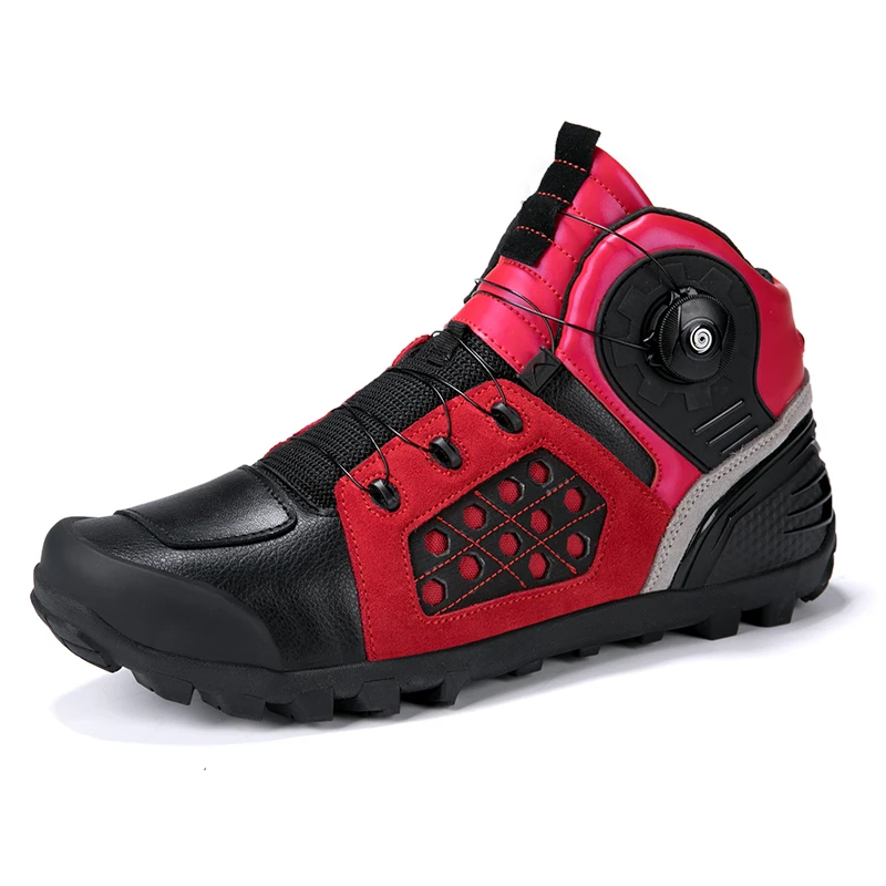 

Motorcycle protective boots men's off-road rally boots four season fashionable high top anti slip breathable racing riding boots