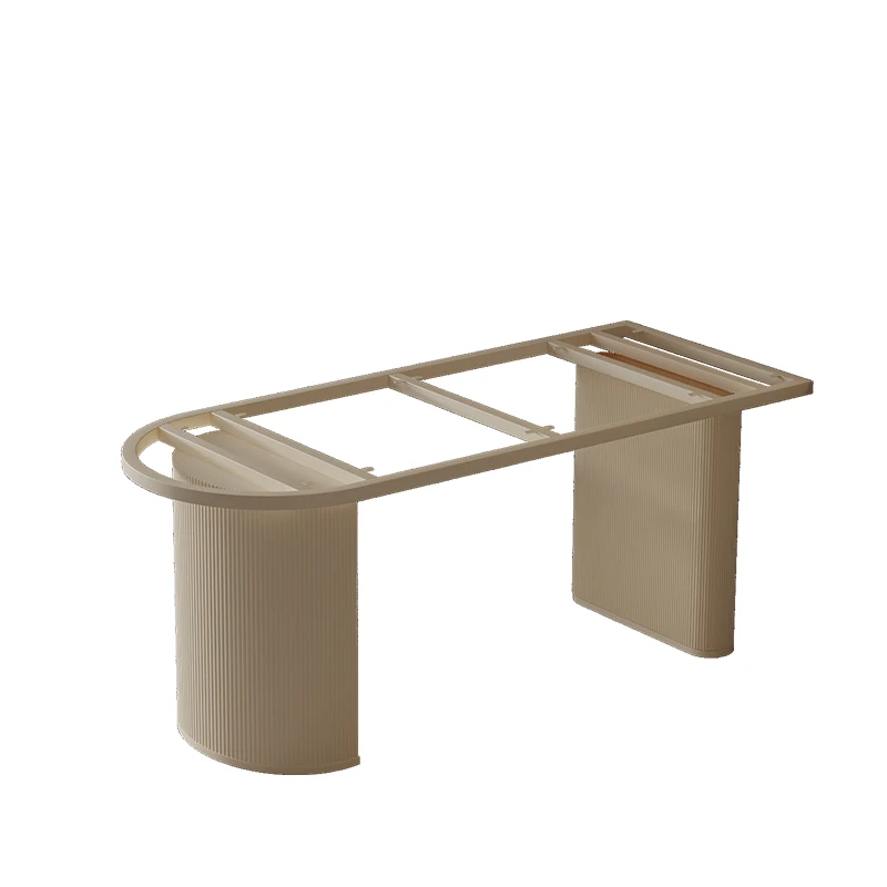 

New cream wind rock slab solid wood desktop outriggers marble base dining support legs table foot bracket