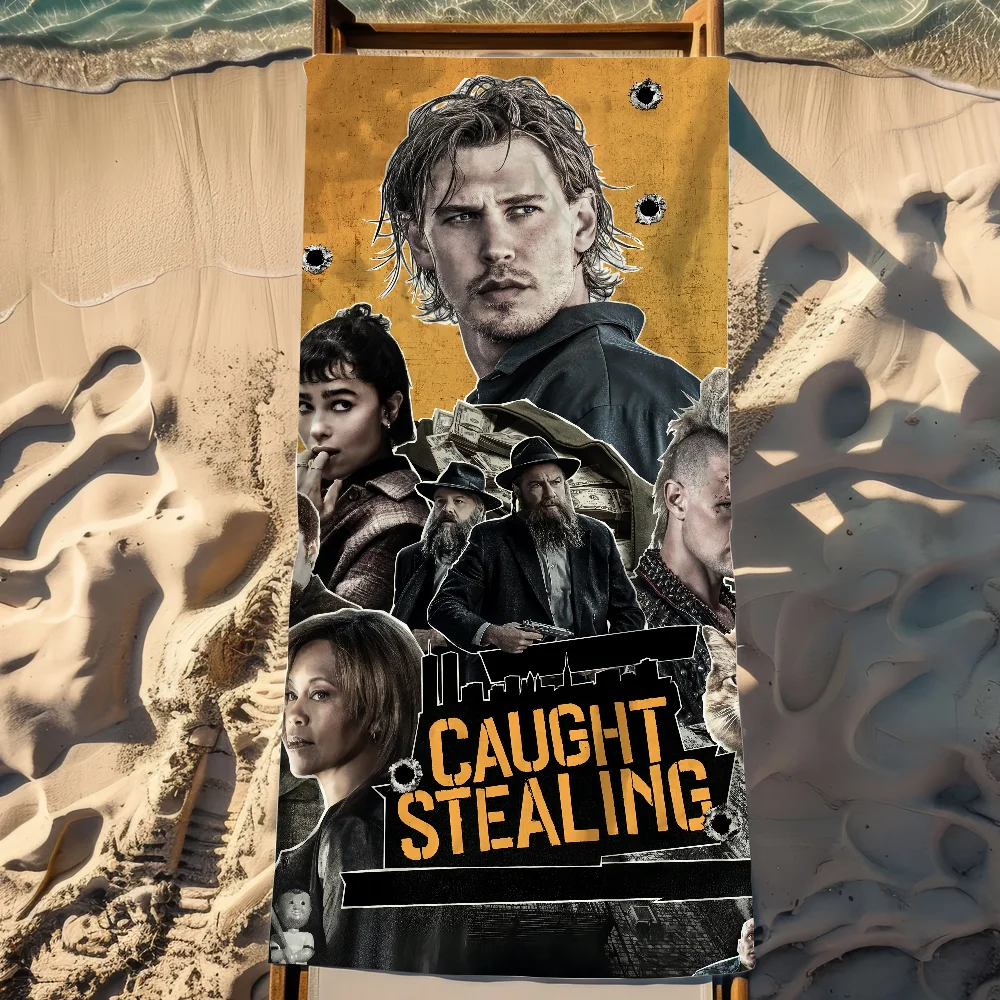 C-C cau-ght-t show S-stea-ling منشفة الشاطئ سريعة الجفاف لينة مناشف حمام السباحة هدية للسفر الصالة الرياضية دش التخييم الرياضة