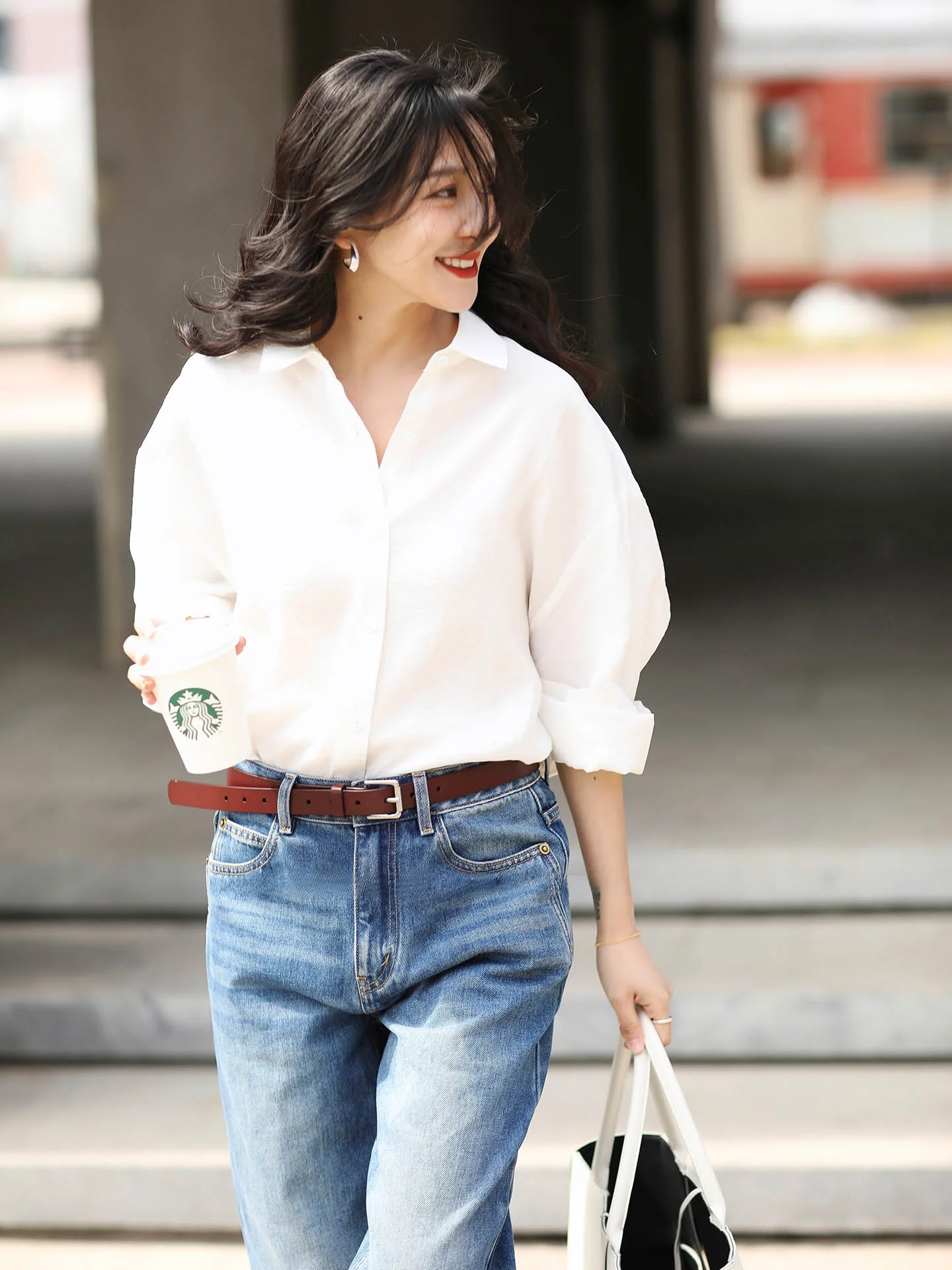 

Lemaire Origin Fabric Loose Shirt Elephant And Giraffe Moderated High Sensation Spring Summer Women's Commute Style Long Sleeve