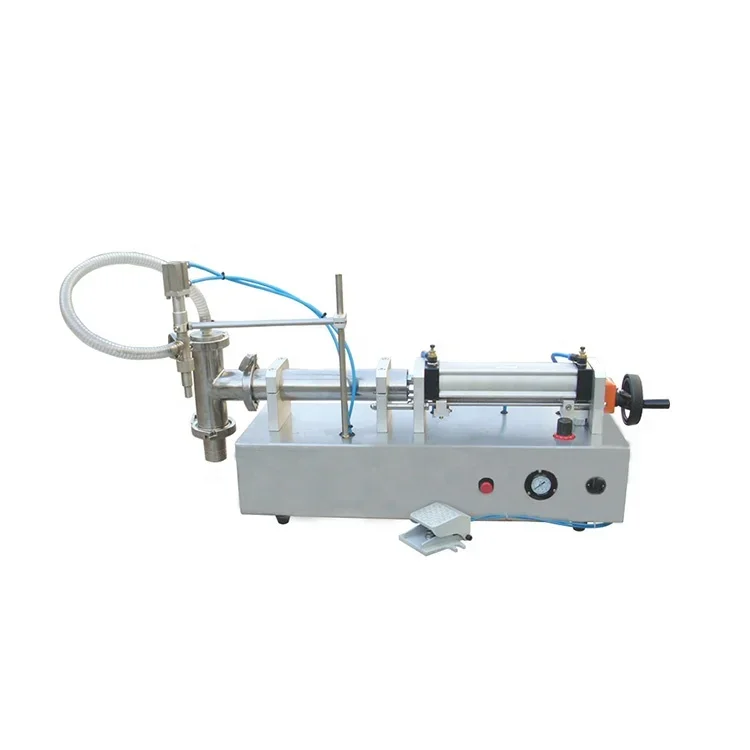 Single head volumetric liquid paste filling machine pneumatic liquid filler