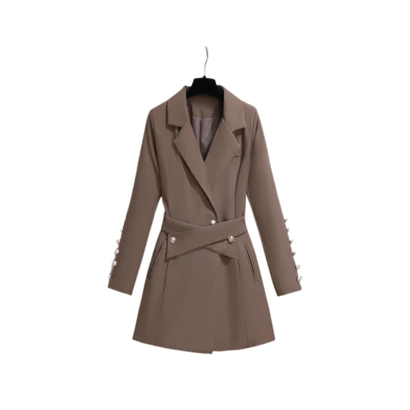 2024 nuovi blazer abbigliamento da donna vestito unico vestito giacche di lusso per le donne cappotto su misura blazer con cintura con bottoni di