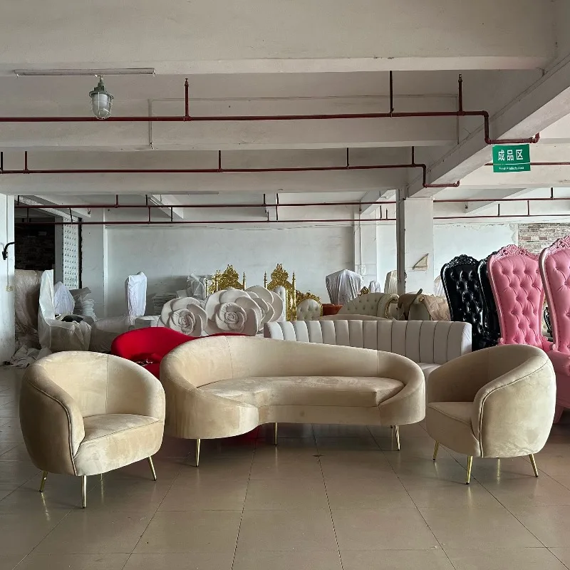 Source factory direct sales clothing store beauty salon fabric sofa creative