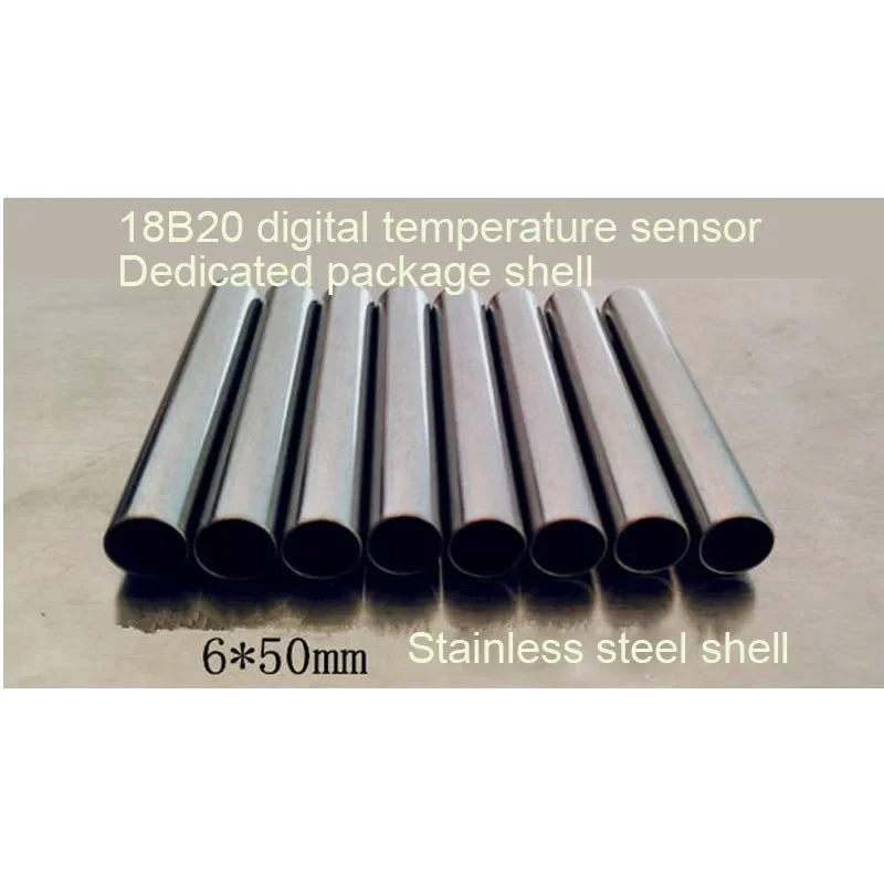 Temperature Sensor Shell 6*50mm Stainless Steel Shell 18B20 Digital Sensor Package Special Shell