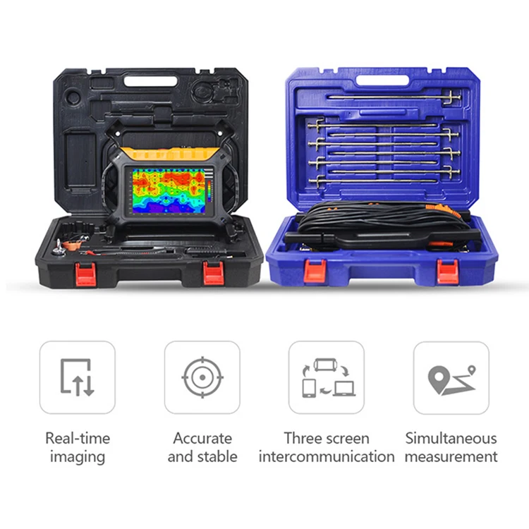 ADMT-200AX-16D 200M 16D Multichannel 3D Touch Screen Type Underground Professional Geophysical Instrument