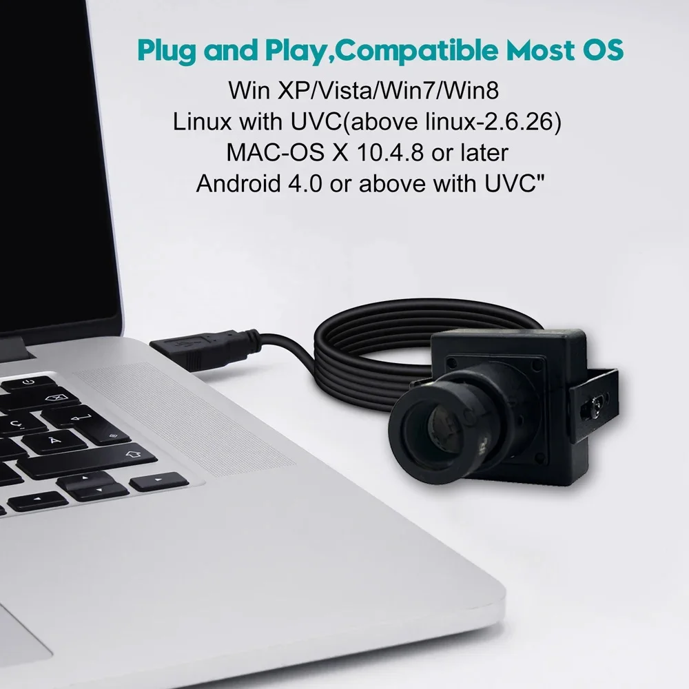 2MP 16mm Lens Mini Size USB 2.0 Webcamera UVC OTG Type-C Android Interface USB Camera Module Hoge Snelheid CCTV Webcam