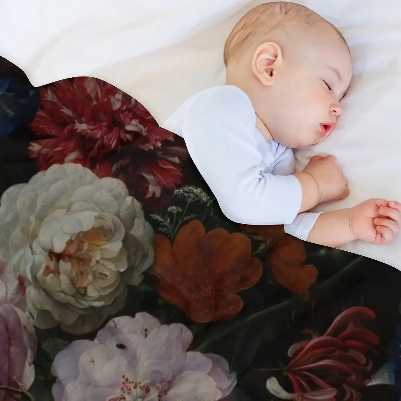 Dutch Midnight Garden I Throw Blanket for babies Warm Blankets