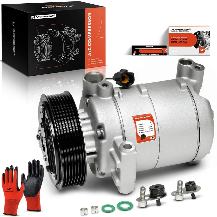 

Air Conditioner AC Compressor with Clutch Compatible with Nissan Frontier 4.0L 2.5L 20052019, Xterra 4.0L 20052015