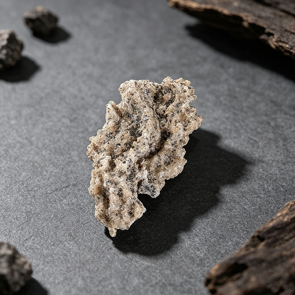 Natürliches Rohmineral-Exemplar mit transparenter Vitrine, Rohsteinprobe für Geologie-Bildung, Sammlung, Heimdekoration, Geschenk – Detail 3