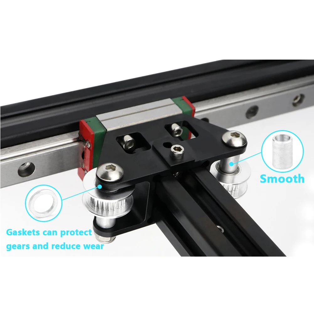 2Pcs CNC Aluminum Y Gantry Guide 3D Printing Accessories for Ultra-High-Speed for VzBoT 3D Printer Lightweight