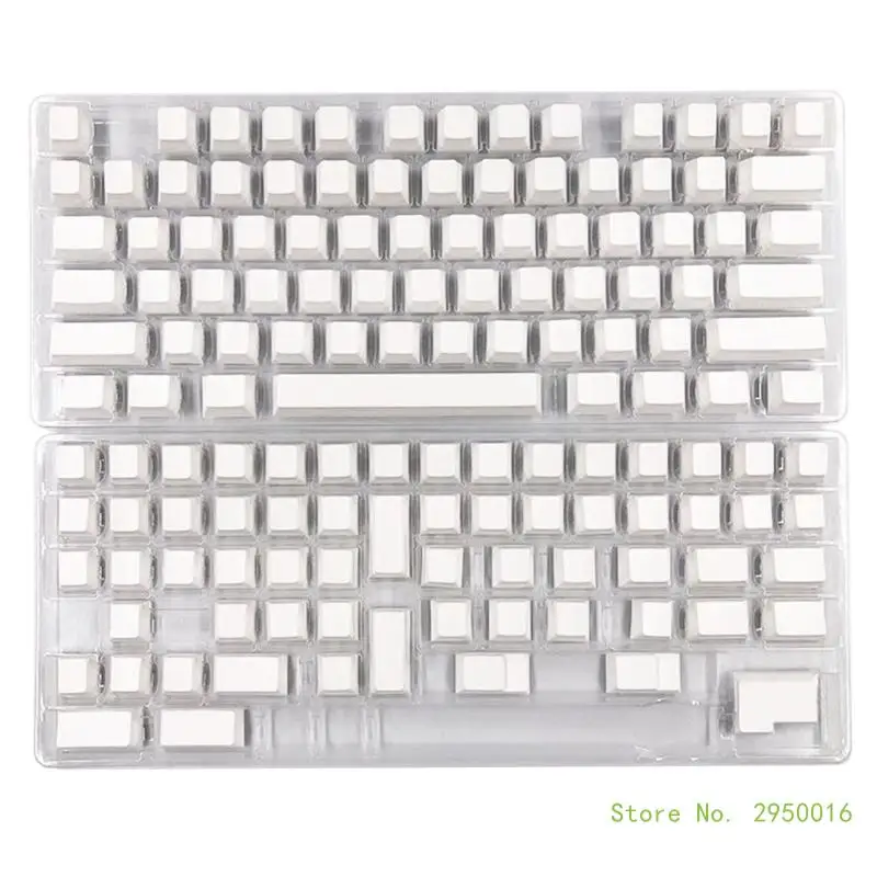 PBT Keycaps 137 Keys White Blank Keycap DyeSubbed Keycap For 108 104 100 980 96 87 84 75 68 64 61 Layouts