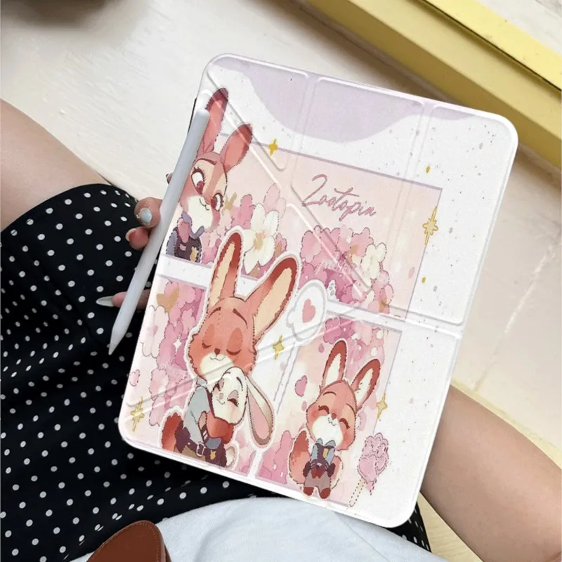 Disney Zootopia Cartoon Tablet Cover For Samsung Galaxy Tab S6 Lite 10.4in S7Plus/S8Plus/S9Plus/S10Plus 12.4in S10FE Plus 13.1in