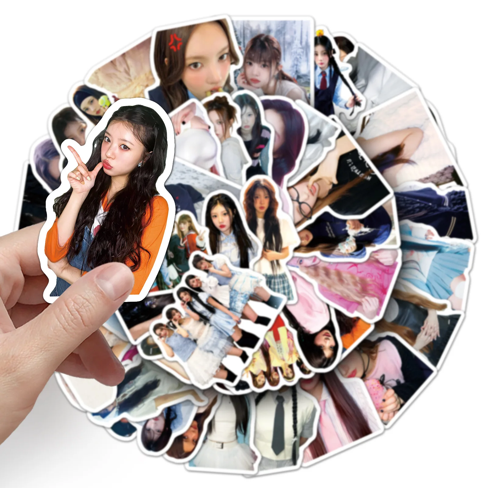 10/50PCS Kreative ILLIT Südkorea Mädchen Gruppe Wasserdichte Aufkleber Dekoration DIY Notebook Mobile Gitarre Koffer Graffiti Spielzeug