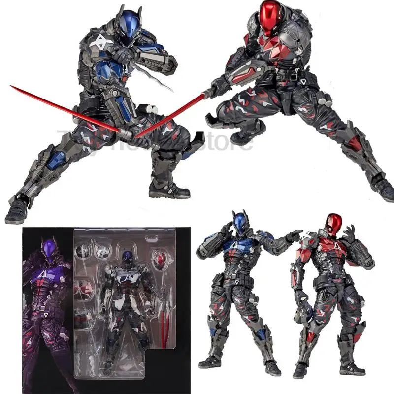 Yamaguchi 024 Action Figure Batman Arkham Knight Movable Batman Joint Model PVC Model Toys Joint Movable Doll Christmas Gift