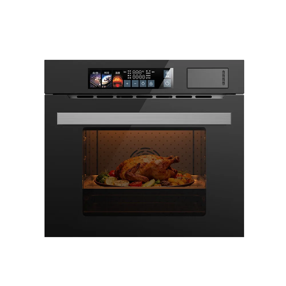 40L/60L color screen steaming and baking box electric steaming box electric oven household embedded steaming and baking machine