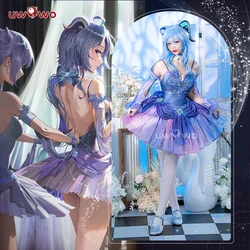 LAST BATCH UWOWO Ganyu/Keqing Ballet Cosplay Genshin Impact Cosplay Fanart: Ganyu Ballet Dress Ganyu&Keqing Halloween Costumes