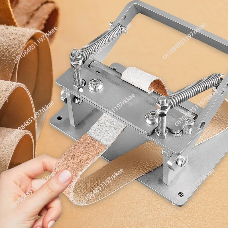 Manual Leather Skiving Machine Strip Belt Thinning Skiver Splitter Cowhide Leather Peeling Machine DIY Strap Cutting Tools