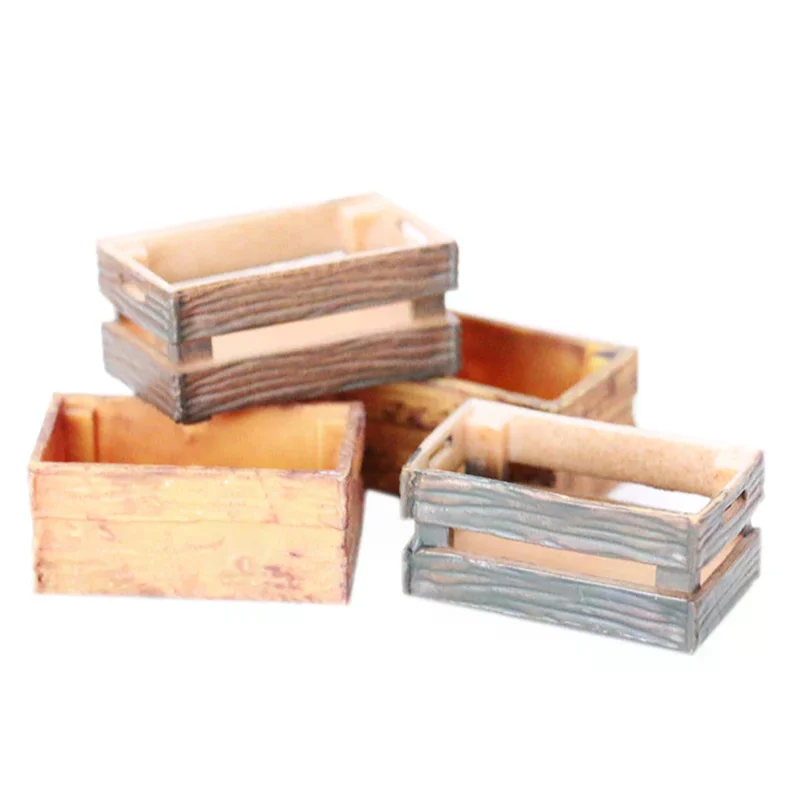 1/6 1/12 دمية مصغرة محاكاة أجزاء صندوق إطار مجوف تخزين نموذج اكسسوارات الديكور اللعب #4