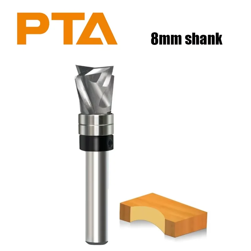 Compound edge of spiral edger 8-handle profiling integral alloy carving end mill compound woodworking