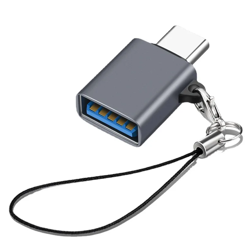 Otg 어댑터 C타입 to USB3.2 어댑터, 패블릿 USB 디스크 하드 디스크 키 마우스 분실 방지 끈