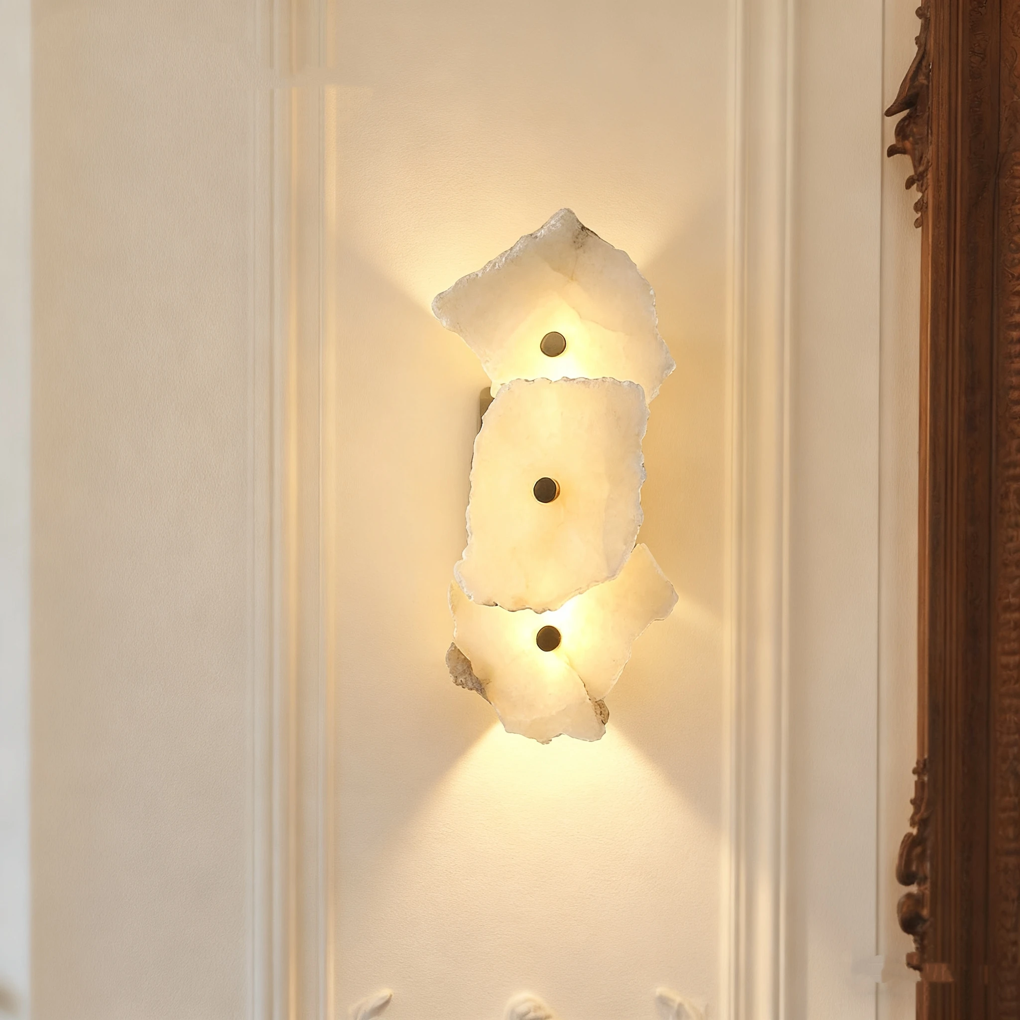 Natural Marble LED Wall Sconce for Bedroom Living Dining Room Wall Decor Luxury Wall Lights for Home Indoor Lamp