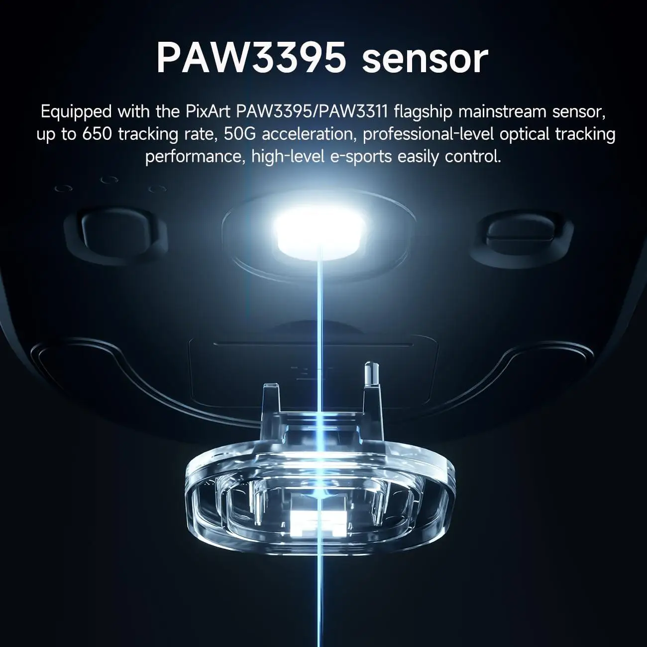 MCHOSE G3 Ultra Wireless Gaming Mouse 8K Polling Rate PAW 3395 Optischer Sensor 26k DPI 64g Ultraleichte Tri-Mode-Verbindung