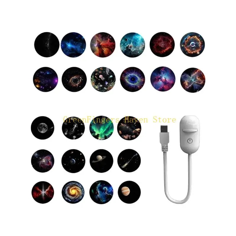 F68D Planet Projection Night Lamp Led Projection Light 360 Degree Rotating LED Planet Projector Lamp Enduring