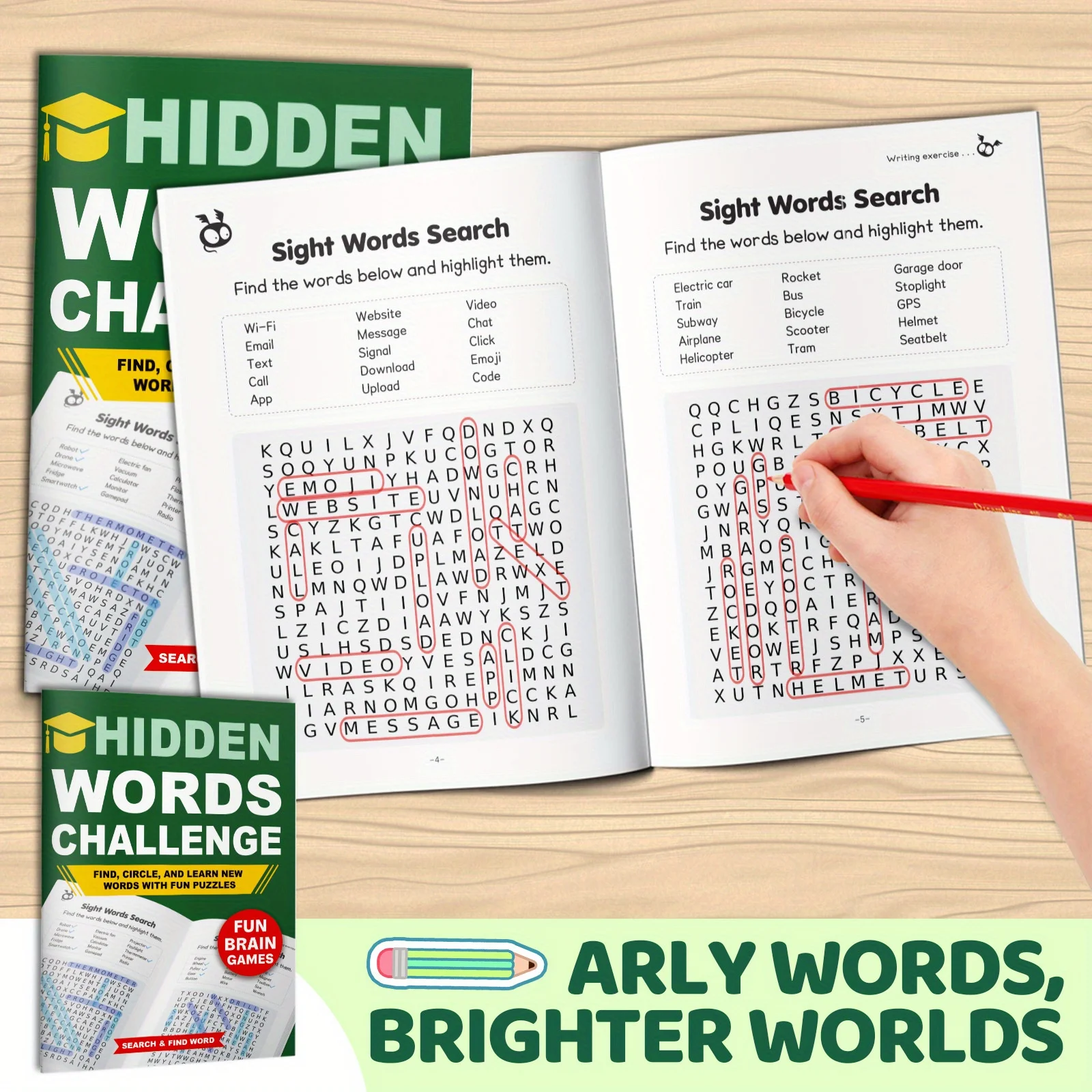 Sight Word Game - Word Hunt Challenge, Livro de Quebra-Cabeças