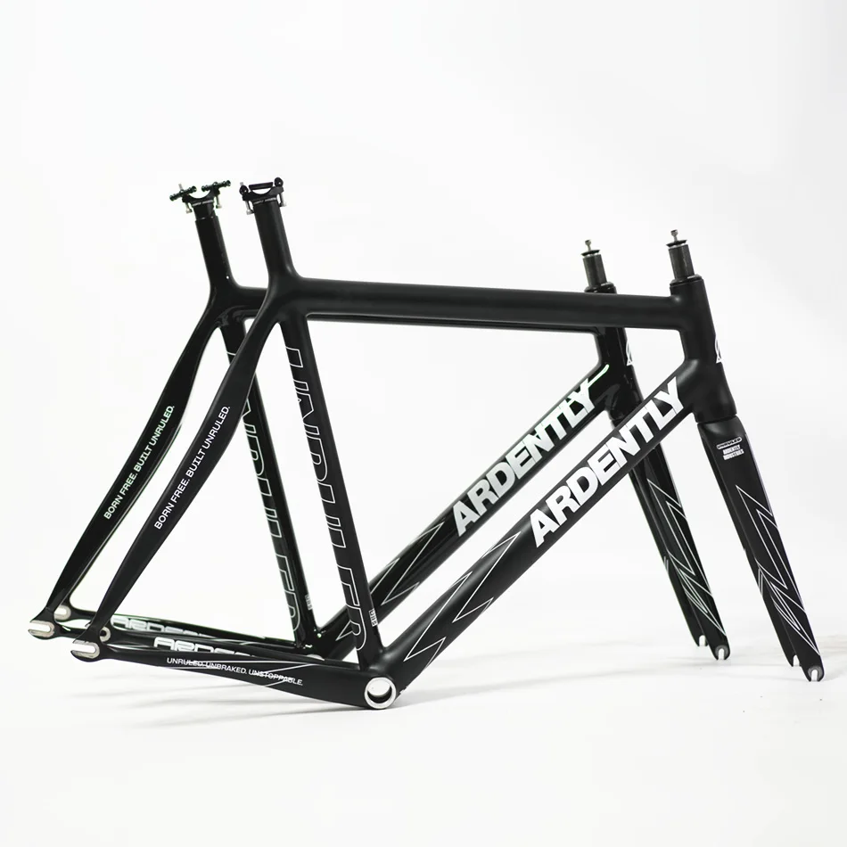 

ARDENTLY Ultralight Full Carbon 700C Fixed Gear Bike Frameset Track Fixie Frame Racing Single Speed Bicycle Parts No Brake