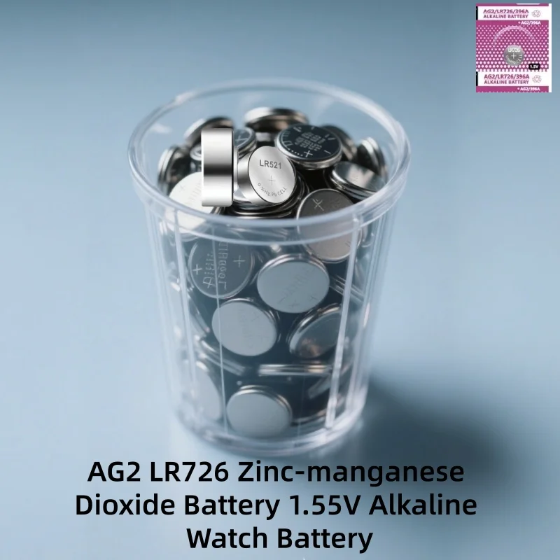 

AG2 LR726 Zinc-manganese Dioxide Battery 1.55V Alkaline Watch Battery, 396 Electronic Toys Remote Cell Coin Batteries Battery