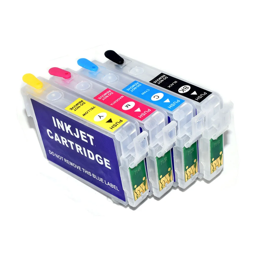 US T1271 T127 T1275 Refillable Ink Cartridge Or ARC Chip For Epson Workforce 60 545 645 840 845 WF-3520 3530 3540 7010 7510 7520