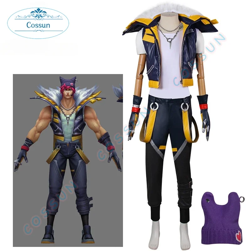 

[Customized] Game LOL HEARTSTEEL Sett Cosplay Costume Halloween outfits Men Clothing