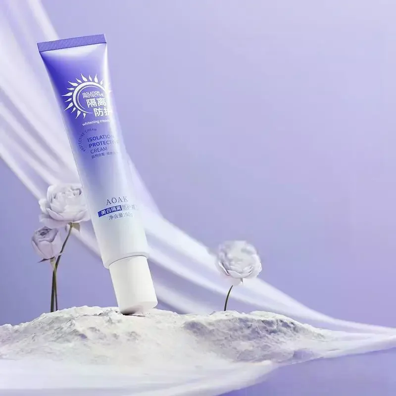 1Pcs Whitening Base Makeup Primer Moisturizing Sunscreen Brightening Skin Tone 50g AOAK Protective Cream