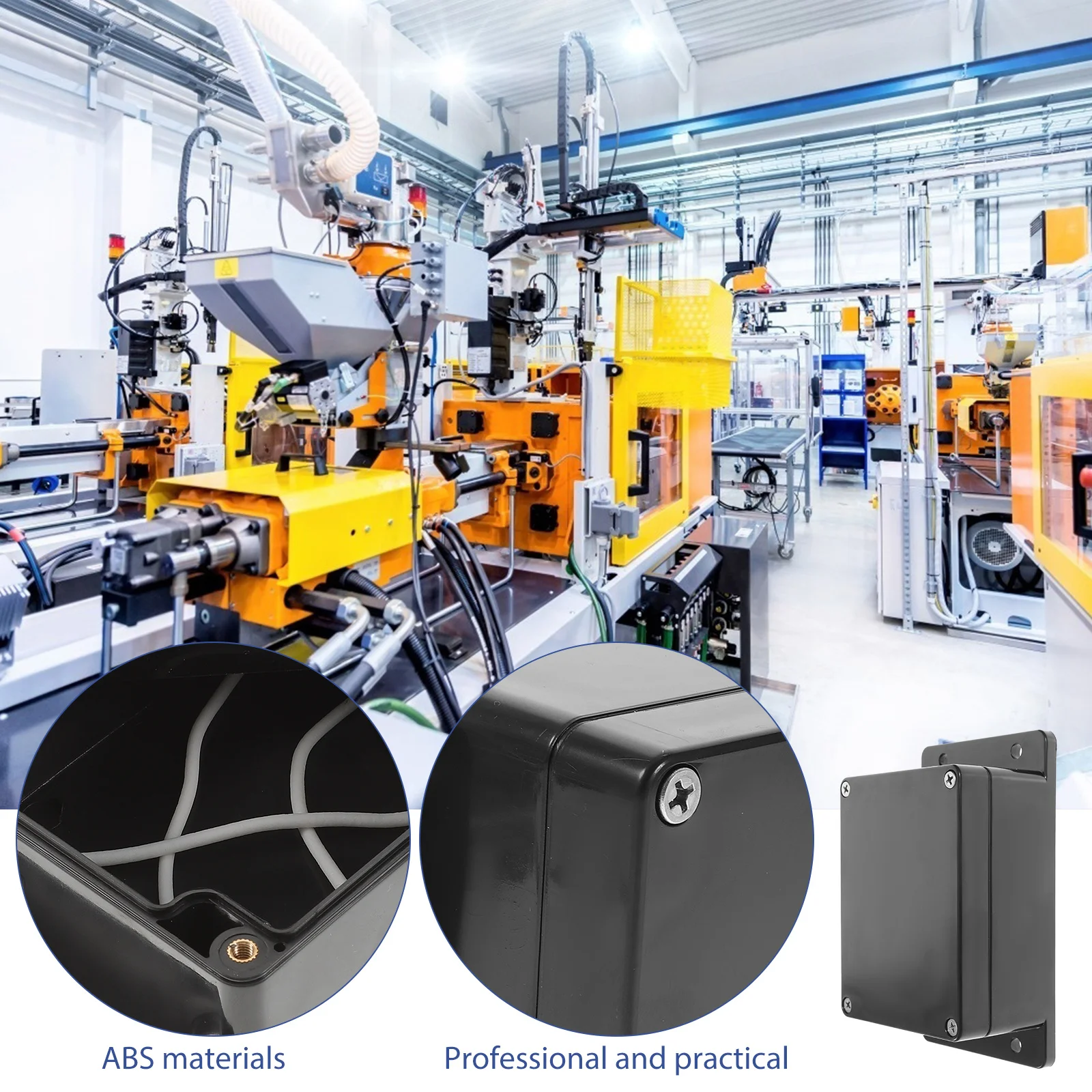 

Waterproof Junction Box Outdoor Abs Plastic Project Enclosure Electrical Connection Case For Power Supply Units